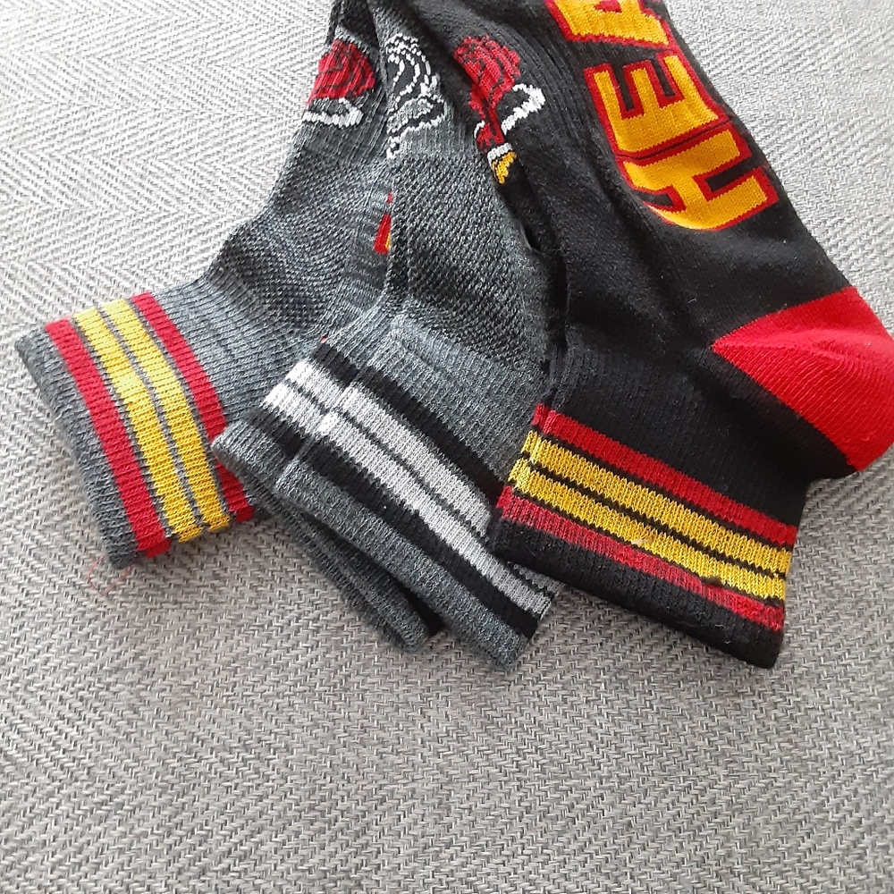 NBA MIAMI HEAT Quarter Mens Socks ( 3pk ) - Picture 4 of 7